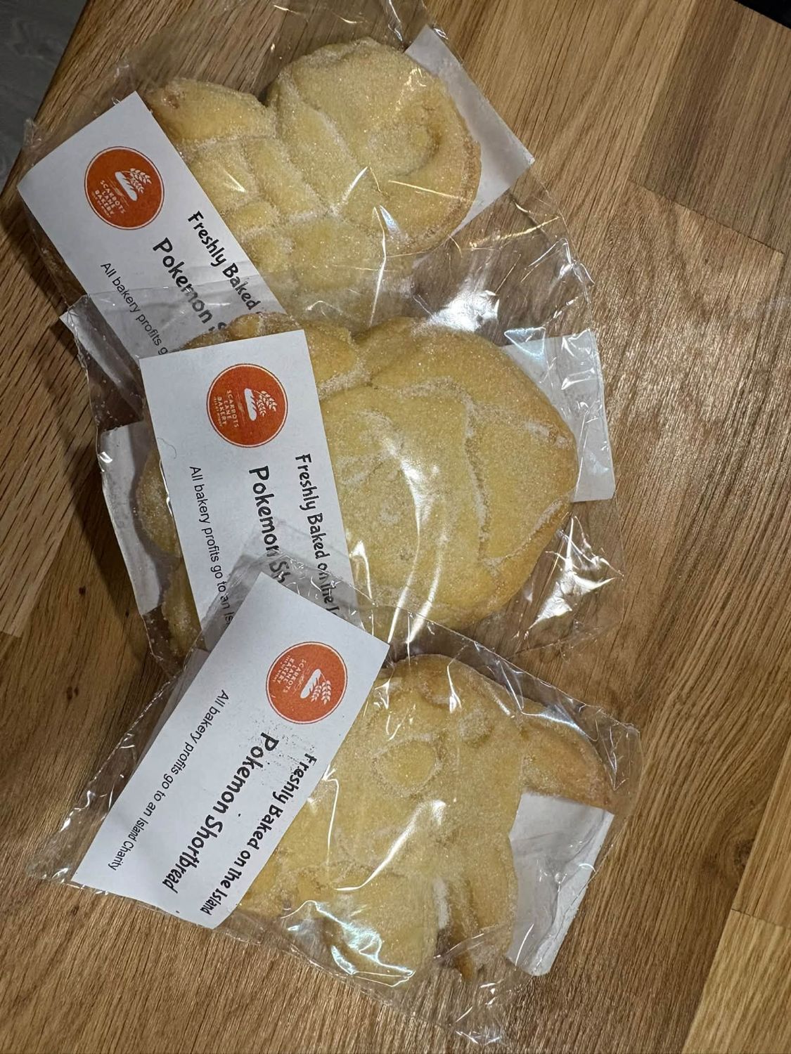 Pokémon-shaped shortbread